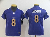Youth Nike Ravens 8 Lamar Jackson Purple Color Rush Limited Jersey,baseball caps,new era cap wholesale,wholesale hats